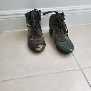 Camo high top sneakers
